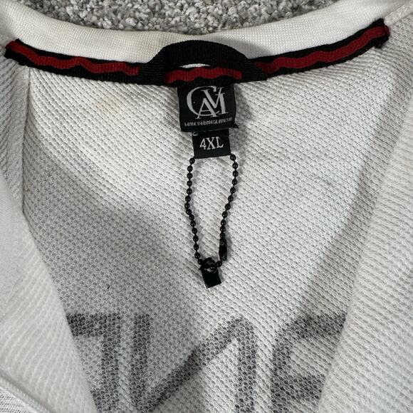 Cavi Waffle Knit Thermal Shirt 4XL Quarter Zip Streetwear Layering Hip Hop Urban - Picture 5 of 11